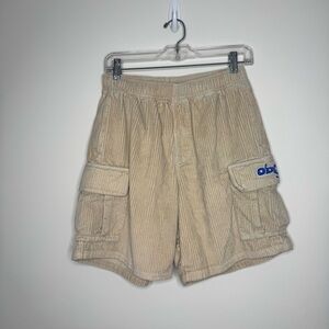 Obey Tan Khaki Corduroy Shorts Men’s Small S Cargo